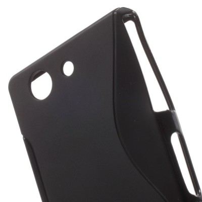 Sony Xperia Z3 Compact melns cieta silikona futrālis / Vacins.lv