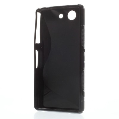 Sony Xperia Z3 Compact melns cieta silikona futrālis / Vacins.lv