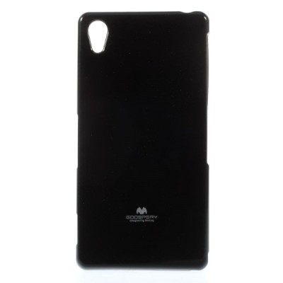 Sony Xperia Z3 juodas Mercury kieto silikono (TPU) dėklas / Priedai.lt