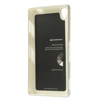 Sony Xperia Z3 baltas Mercury kieto silikono (TPU) dėklas / Priedai.lt
