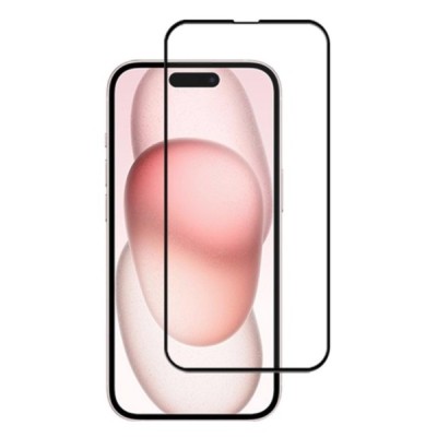 Apple iPhone 15 Plus Mocolo 2.5D Tempered Glass melns ekrāna aizsargstikls | Vacins.lv
