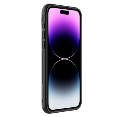 Apple iPhone 15 Pro Max „Nillkin“ CamShield Pro Magnetic juodas dėklas, nugarėlė su kameros apsauga | Priedai.lt