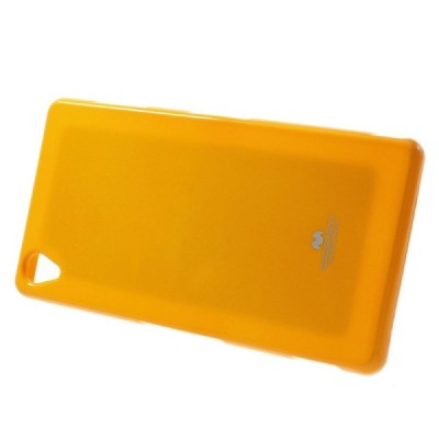 Sony Xperia Z3 geltonas Mercury kieto silikono (TPU) dėklas / Priedai.lt