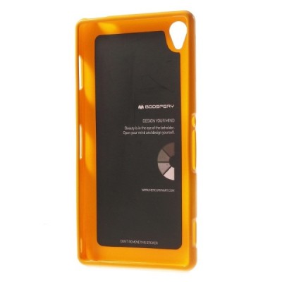 Sony Xperia Z3 geltonas Mercury kieto silikono (TPU) dėklas / Priedai.lt