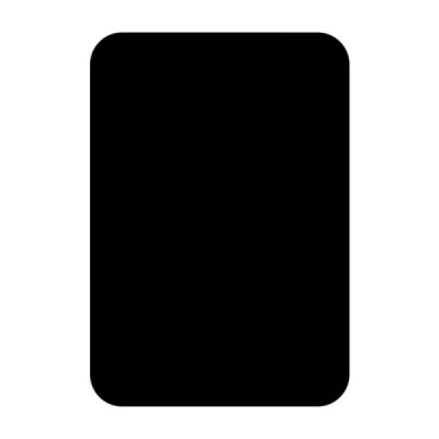 Ādas plāksnīte - uzlīme (uz magnētiskais auto turētājs) - melns 65 mm | Vacins.lv