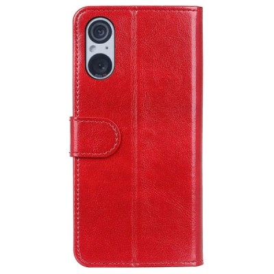 Sony Xperia 5 V sērijas sarkans atvērams maciņš, maks | Vacins.lv