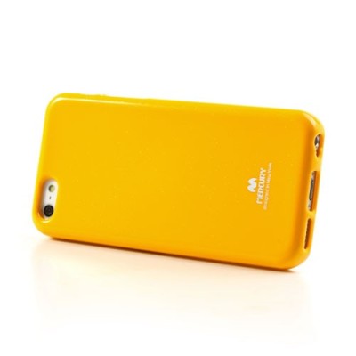 „Mercury“ Color kieto silikono (TPU) geltonas Apple iPhone 5C dėklas (dėkliukas) / Priedai.lt