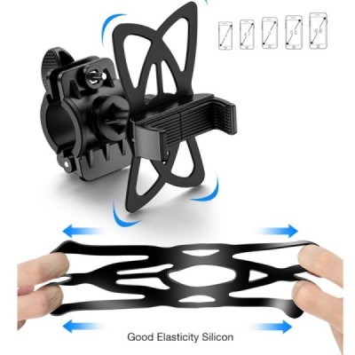 „FLOVEME“ 360° Bike Mount juodas laikiklis dviračiui | Priedai.LT