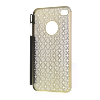 Stilīgs zelts, metāla Apple iPhone 4, 4S apvalks / Vacins.lv