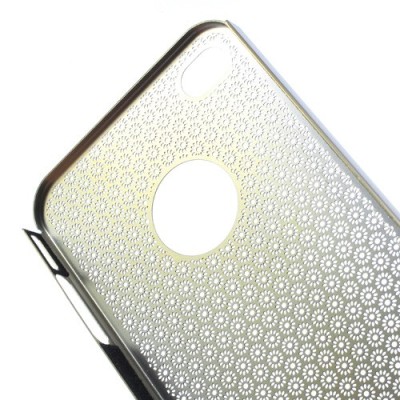 Stilīgs zelts, metāla Apple iPhone 4, 4S apvalks / Vacins.lv