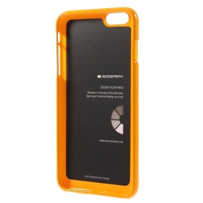 Apple iPhone 6 Plus (6s Plus) geltonas Mercury kieto silikono (TPU) dėklas / Priedai.lt