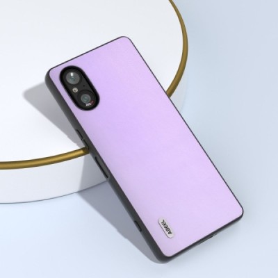 Sony Xperia 5 V „Abeel“ Smooth violets ādas apvalks | Vacins.lv