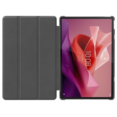 Lenovo Tab P12 12.7" atvēramais melns maciņš | Vacins.lv