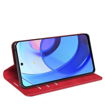 Motorola Moto E20 (E30, E40) „Split“ sērijas sarkans atvērams maciņš, maks | Vacins.lv