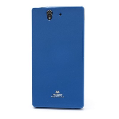Sony Xperia Z Mercury mėlynas kieto silikono tpu dėklas - nugarėlė / Priedai.lt