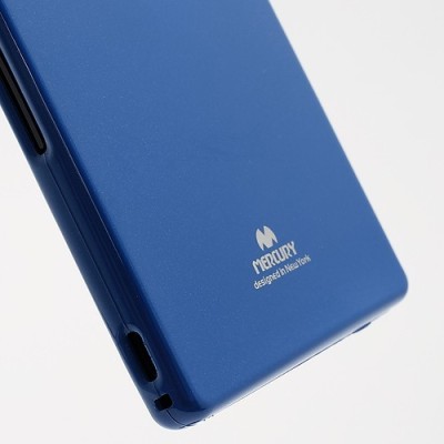 Sony Xperia Z Mercury mėlynas kieto silikono tpu dėklas - nugarėlė / Priedai.lt