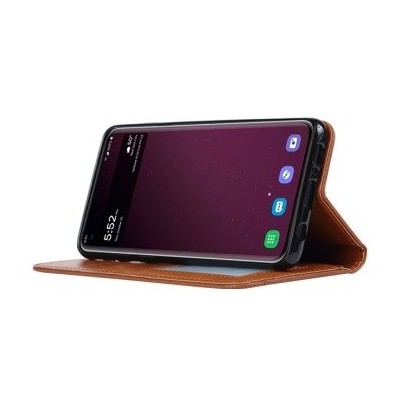 Prabangus „Comma“ odinis atverčiamas juodas Samsung Galaxy S10 (G973) dėklas | Priedai.lt