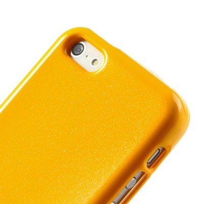 „Mercury“ Color kieto silikono (TPU) geltonas Apple iPhone 5C dėklas (dėkliukas) / Priedai.lt