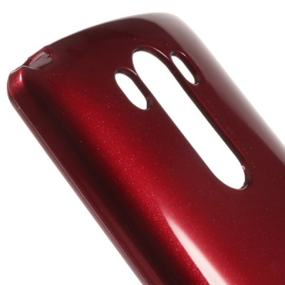 LG G3 D855 Mercury sarkans cieta silikona (TPU) futrālis / Vacins.lv