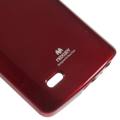 LG G3 D855 Mercury sarkans cieta silikona (TPU) futrālis / Vacins.lv