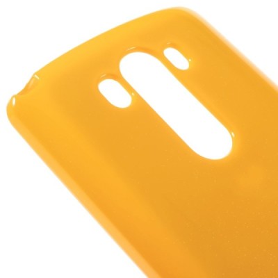 LG G3 D855 Mercury Mercury dzeltens cieta silikona (TPU) futrālis / Vacins.lv