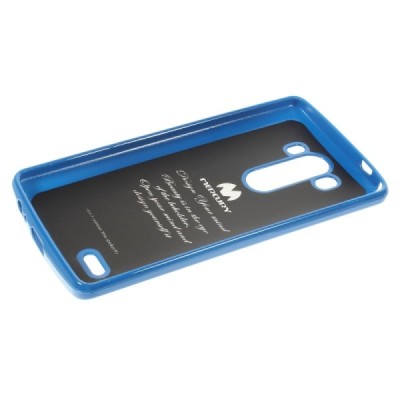 LG G3 D855 Mercury tumši zils cieta silikona (TPU) futrālis / Vacins.lv