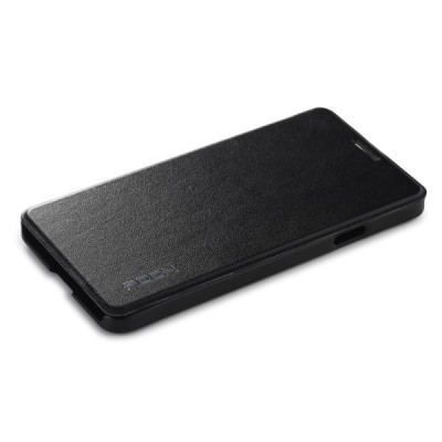 Samsung Galaxy Alpha G850 Rock Uni ādas atvēramais melns futrālis / Vacins.lv