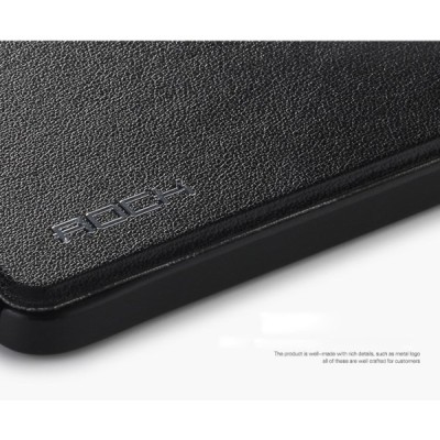 Samsung Galaxy Alpha G850 Rock Uni ādas atvēramais melns futrālis / Vacins.lv