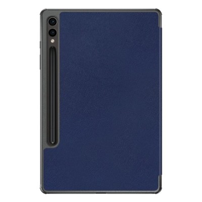 Samsung Galaxy Tab S10+, S9+, S9 FE+ atvēramais ādas zils maciņš | Vacins.lv