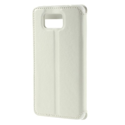 Samsung Galaxy Alpha G850 Roar Noble ādas atvēramais balts futrālis / Vacins.lv