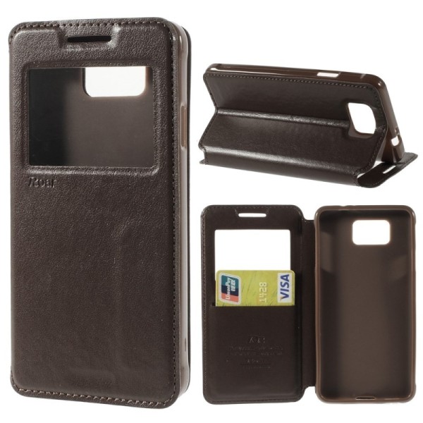 „Roar“ Noble atvēramais futrālis - brūns (Galaxy Alpha)