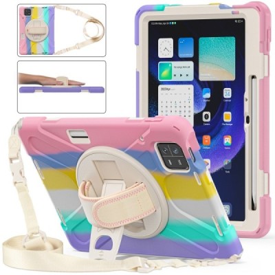 Xiaomi Pad 6  (Pad 6 Pro) pastiprinātas aizsardzības krāsains (360°) apvalks, vaciņš | Vacins.lv