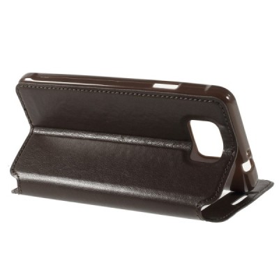 Samsung Galaxy Alpha G850 Roar Noble ādas atvēramais brūns futrālis / Vacins.lv