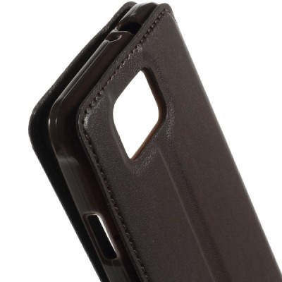 Samsung Galaxy Alpha G850 Roar Noble ādas atvēramais brūns futrālis / Vacins.lv