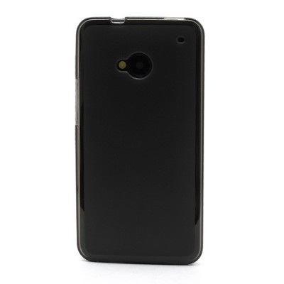 Tamsintas silikoninis HTC One M7 skaidrus dėklas (Dėkliukas) / Priedai.lt