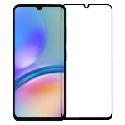 Samsung Galaxy A05s (SM-A057F) Mofi Tempered Glass melns ekrāna aizsargstikls | Vacins.lv