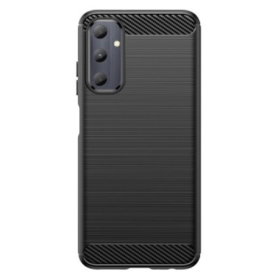 Samsung Galaxy A05s (SM-A057F) „Carbon“ cieta silikona (TPU) melns apvalks | vacins.lv