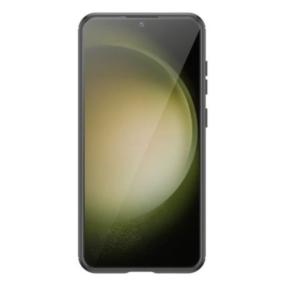 Samsung Galaxy S24+ (SM-S926) „Carbon“ cieta silikona (TPU) melns apvalks | vacins.lv