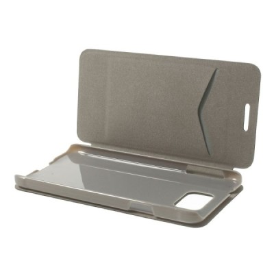 Samsung Galaxy Alpha G850 atvērams melns ādas futrālis - maciņš / Vacins.lv