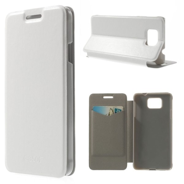 Atvērams futrālis - balts (Galaxy Alpha)