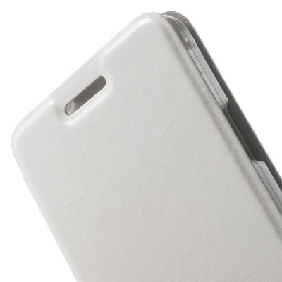 Samsung Galaxy Alpha G850 atvērams balts ādas futrālis - maciņš / Vacins.lv