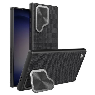 Samsung Galaxy S24 Ultra (SM-S928) „Nillkin“ CamShield Textured Prop melns apvalks | vacins.lv