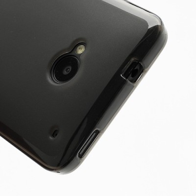 Tamsintas silikoninis HTC One M7 skaidrus dėklas (Dėkliukas) / Priedai.lt