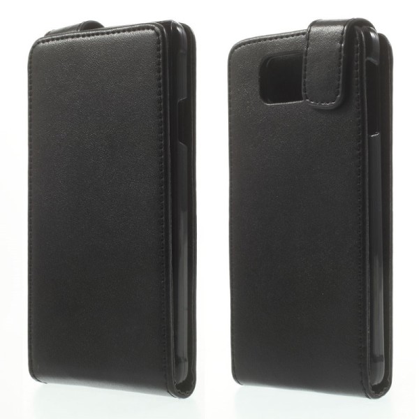 Klasisks atvēramais futrālis - melns (Galaxy Alpha)