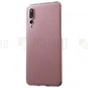 Huawei P20 Pro kieto silikono TPU skaidrus dėklas - nugarėlė
