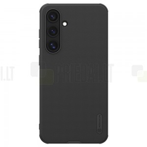 Samsung Galaxy S24 FE „Nillkin“ Frosted Shield Pro Magnetic juodas dėklas, nugarėlė