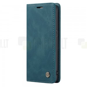Samsung Galaxy S7 (G930) CaseMe Retro solidus atverčiamas žalias odinis dėklas - knygutė