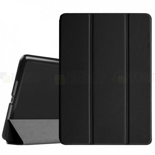 Apple iPad Air 2 klasikinis atverčiamas juodas odinis dėklas