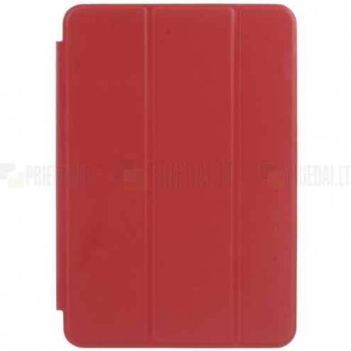 Apple iPad mini 4 (iPad mini 2019) atverčiamas raudonas odinis dėklas - stovas