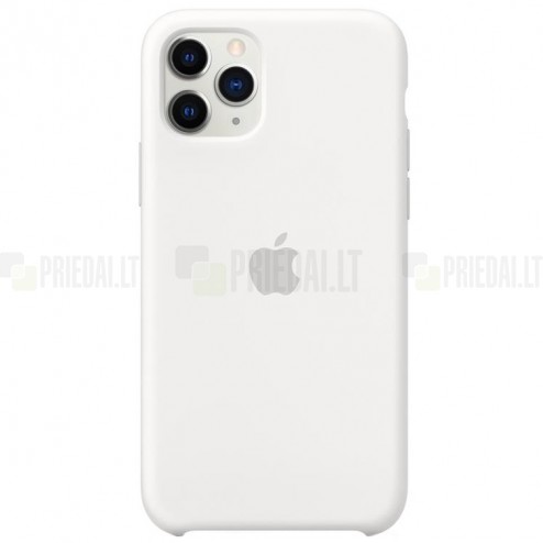 Oficialus „Apple“ Silicone Case baltas silikoninis TPU iPhone 11 Pro dėklas, nugarėlė (MWYL2ZM/A)